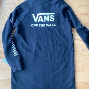 Woman’s Vans black sweatshirt dress
